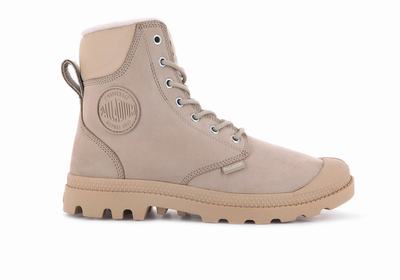 Botas Palladium PAMPA SPORT CUFF WPS Mujer Warm Sand | Costa Rica-61509